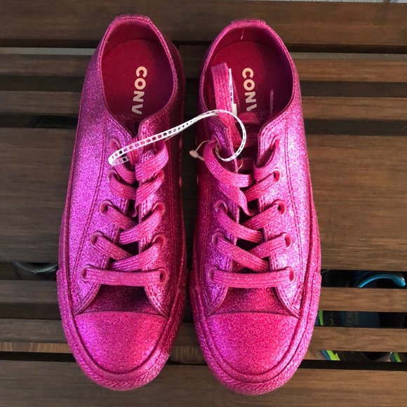 ✨Last 1!✨NWT Converse fuschia glitter M 4/ W 6 - Picture 6 of 10
